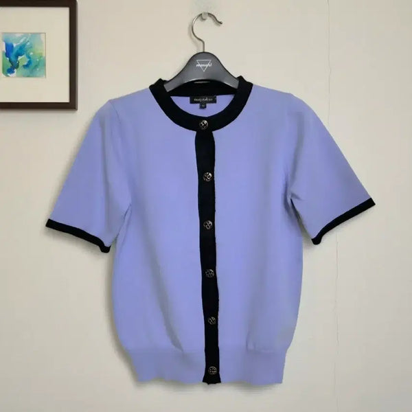 [BUNJANG] Women's Short-Sleeve Knit Cardigan - New / 55~66 새상품 여성 반팔 니트 가디건 여자 니트 반팔 새제품