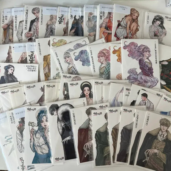 [BUNJANG] Kkamanneoguri Character Stickers Set / 까만너구리 인물집 인물인스 처분