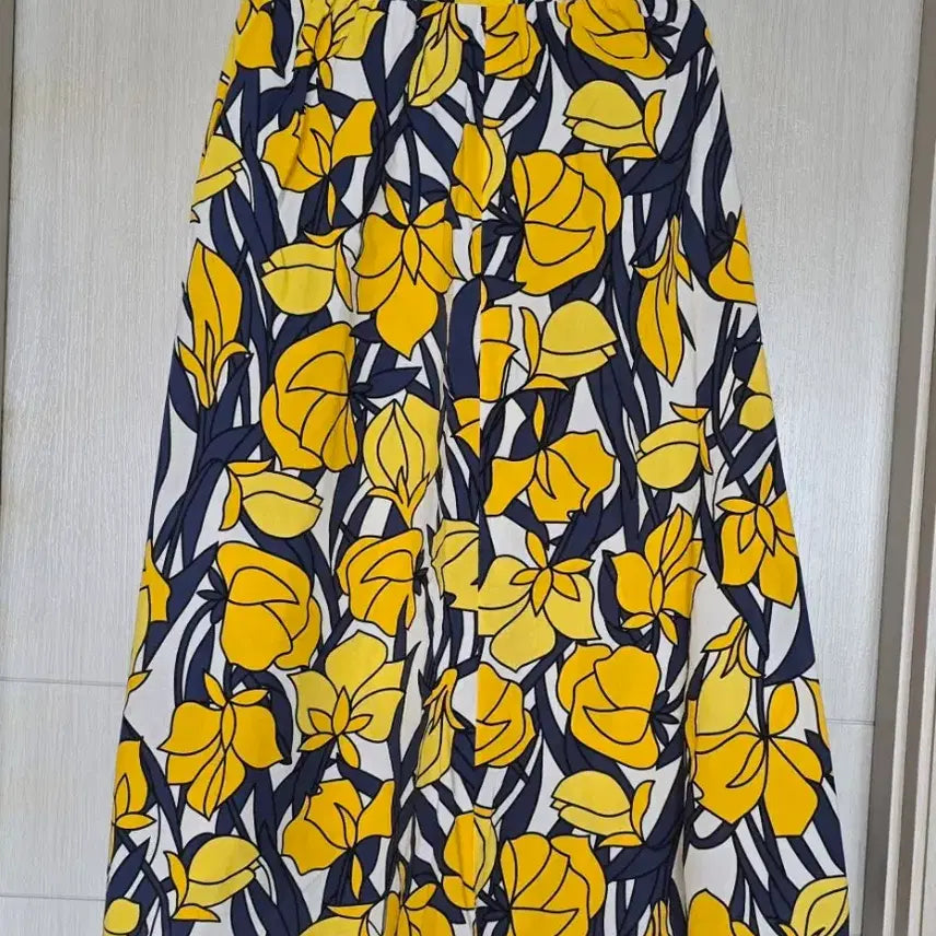 [BUNJANG] Fresh Cotton Long Skirt (Size 66-77) / 프리~66/설명참고/새옷/산뜻한 면 롱 스커트