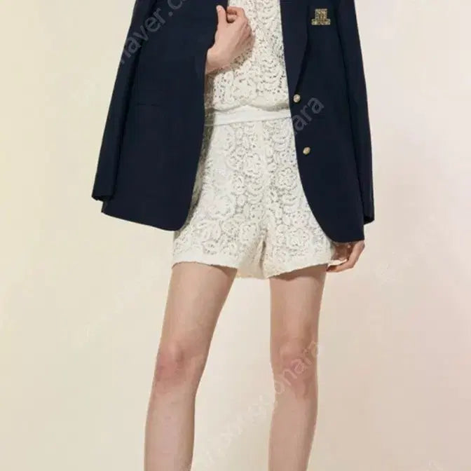 [BUNJANG] LANVIN Lace Shorts Off-White / 한섬 랑방 레이스 쇼츠
