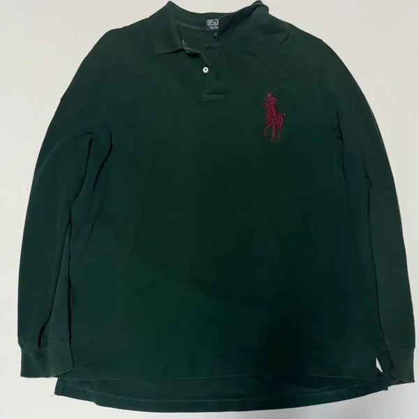 [BUNJANG] Polo Ralph Lauren Big Pony Custom Fit Long Sleeve Polo Shirt 2XL / 정품!! 폴로 랄프로렌 빅 포니 커스텀 핏 긴팔 카라 티셔츠 2XL