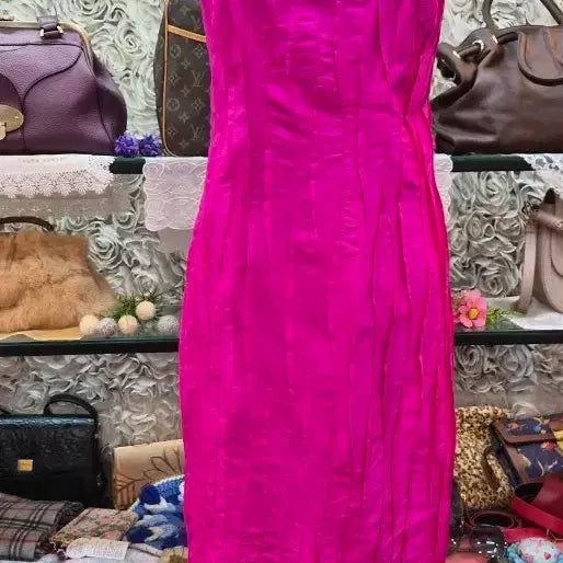 [BUNJANG] Custom Luxury Hot Pink Party Dress / 고급 맞춤 원피스 (파티복) (55)