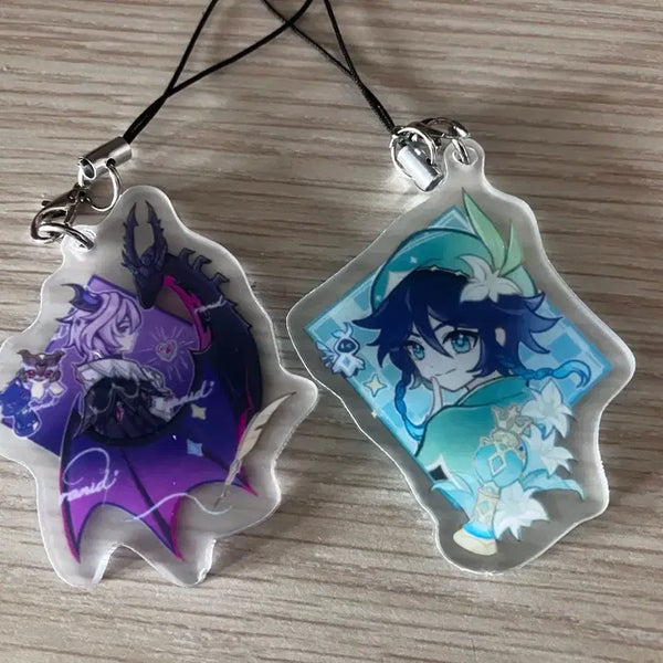 [BUNJANG] Genshin Impact Dvalin & Venti Keychain Bundle Set / 원신 두린, 벤티 키링 일괄판매