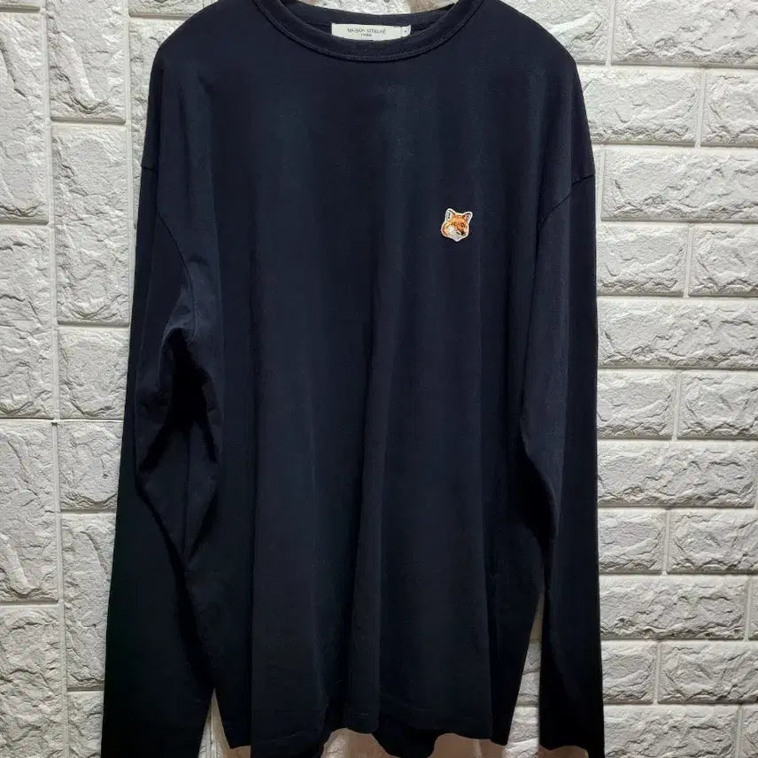 [BUNJANG] Maison Kitsuné Cotton Long-Sleeve T-Shirt Black M / 메종키츠네 면 롱슬리브 티셔츠 블랙M
