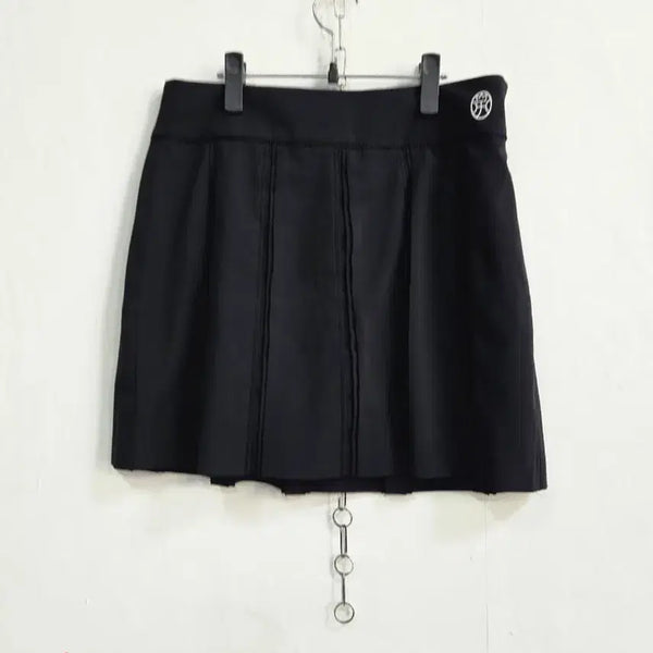 [BUNJANG] Castelbajac Black Pleated Skirt L / 까스텔바작 블랙 플리츠 스커트 L