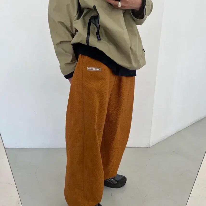 [BUNJANG] THEMOTION Orange Jogger Pants / THEMOTION 조거 팬츠 오렌지