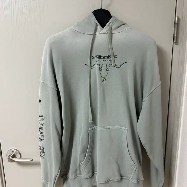 [BUNJANG] Diesel Men's E6 Graphic Hoodie - Green / 남성 S 어멀 E6 후드 - 그린