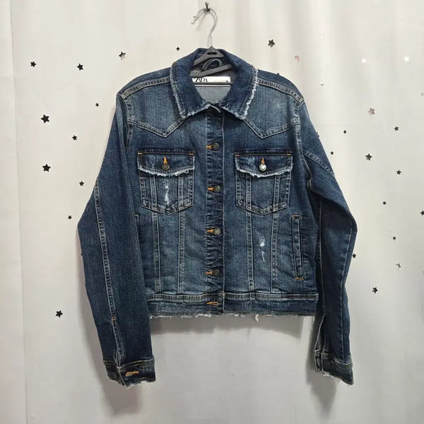 [BUNJANG] Zara Denim Jacket Blue L / 자라 데님 자켓 블루 L