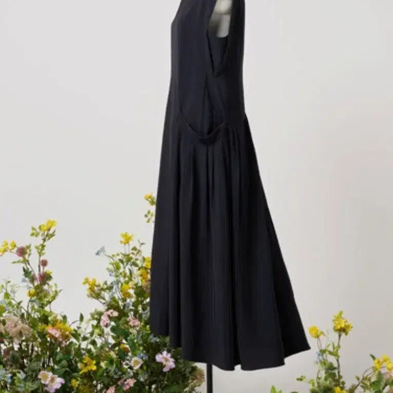 [BUNJANG] Hansome Rare One-Piece Dress Dark Navy / 한섬 래트 원피스