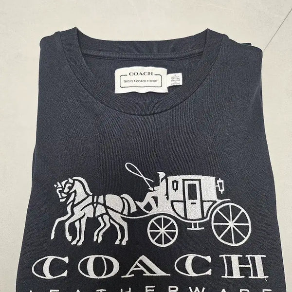 [BUNJANG] COACH Cotton T-Shirt Black / COACH.코치 티셔츠