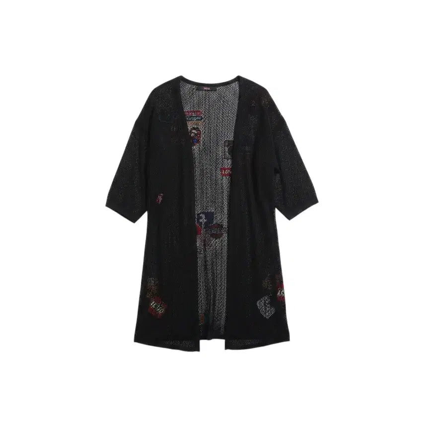 [BUNJANG] SOOS Women's Summer Punching Cardigan BK / 여성85/ SOOS 수스 펀칭 여름 가디건 BK 0-77