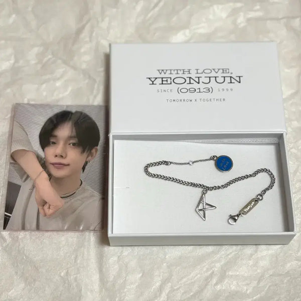 [BUNJANG] TXT Yeonjun 2024 Birthday Bracelet Photocard Set / (1회착용) 투바투 연준 2024 생일 팔찌