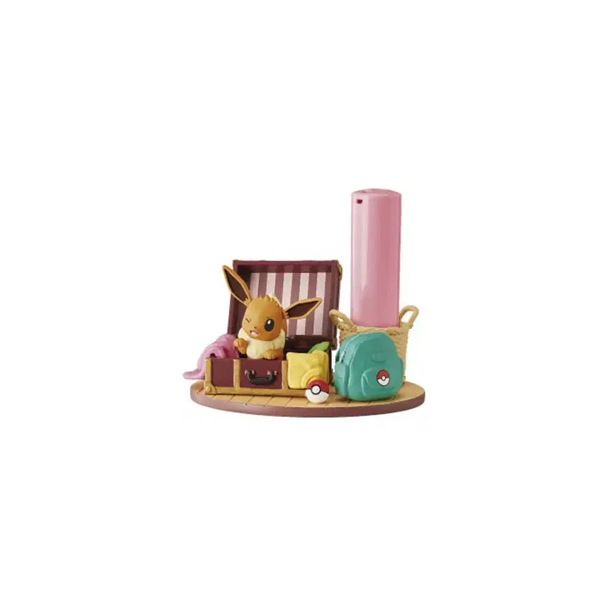 [BUNJANG] Re-Ment Eevee Relaxing Home Desktop Figure / 이브이 포켓몬 리멘트 데스큐 데스크탑 피규어 릴랙싱 홈 릴렉싱
