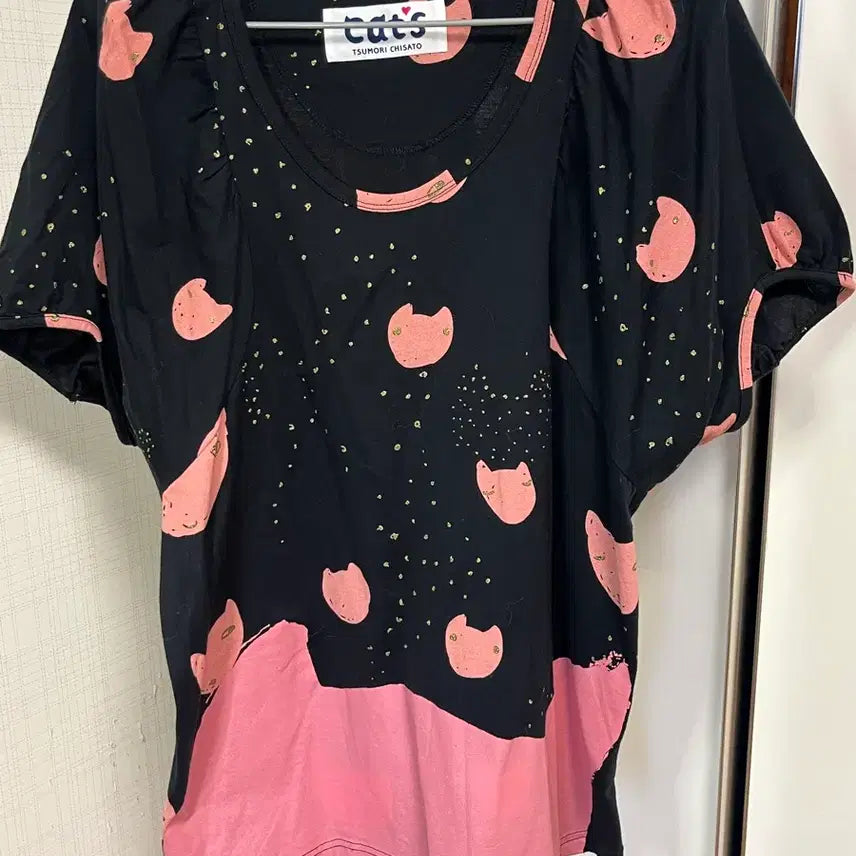 [BUNJANG] Tsumori Chisato Cat Pattern Blouse / 츠모리 치사토 블라우스