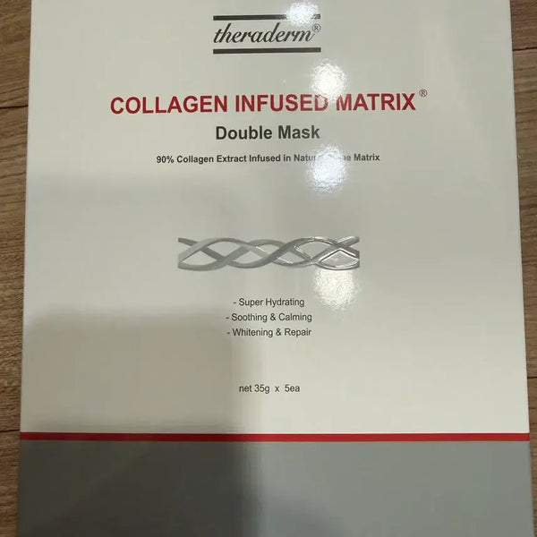 [BUNJANG] Ceraderm Collagen Infused Matrix Double Mask (5 Count) / 쎄라덤 콜라겐 인퓨즈드 매트릭스 더블 마스크