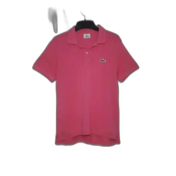 [BUNJANG] Lacoste Embroidered Logo Patch Short Sleeve Polo Shirt Pink / LACOSTE 라코스테 자수로고패치 반팔카라티