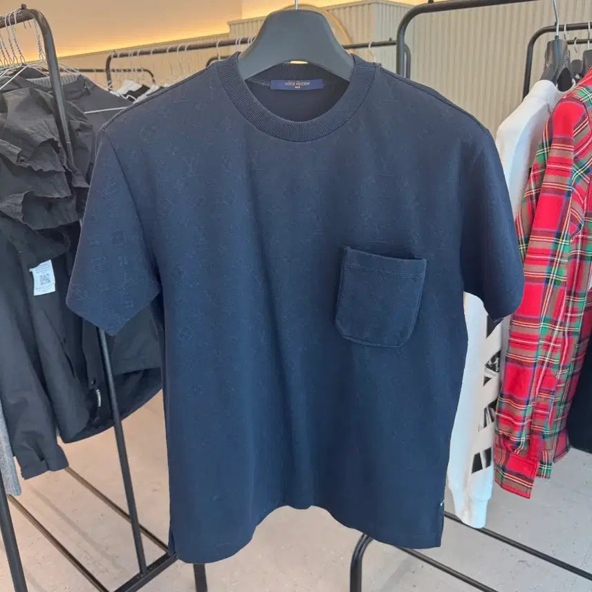 [BUNJANG] Louis Vuitton Monogram Pocket Knit Short Sleeve Shirt S / (정품 S) 루이비통 모노그램 포켓 니트반팔