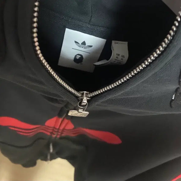 [BUNJANG] Bape x Adidas Shark Hooded Zip-Up XL / (상태S급)베이프X아디다스 샤크 후드집업 XL