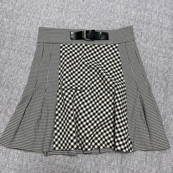 [BUNJANG] Zara Check Flared Skirt / 자라 체크 플레어스커트