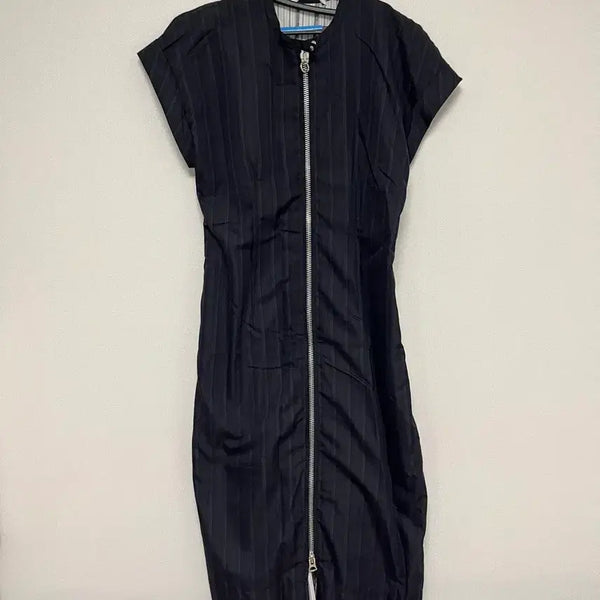 [BUNJANG] Zip-Up Stripe Dress / 집업 스트라이프 원피스
