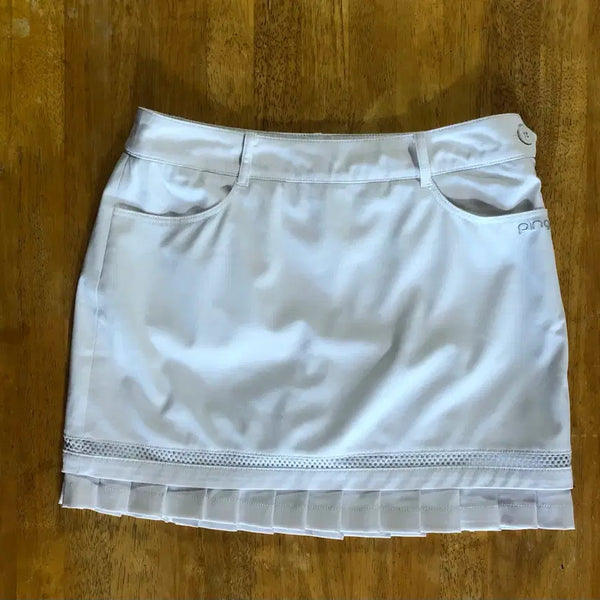 [BUNJANG] PING Golf Skirt - White / 핑 골프 스커트 화이트