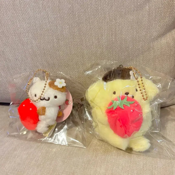 [BUNJANG] Sanrio Pompompurin Ichigo Strawberry Series Muffin Bagel Scone Plush / 새상품) 정품 폼폼푸린 이치고 딸기 시리즈 머핀 베이글 스콘