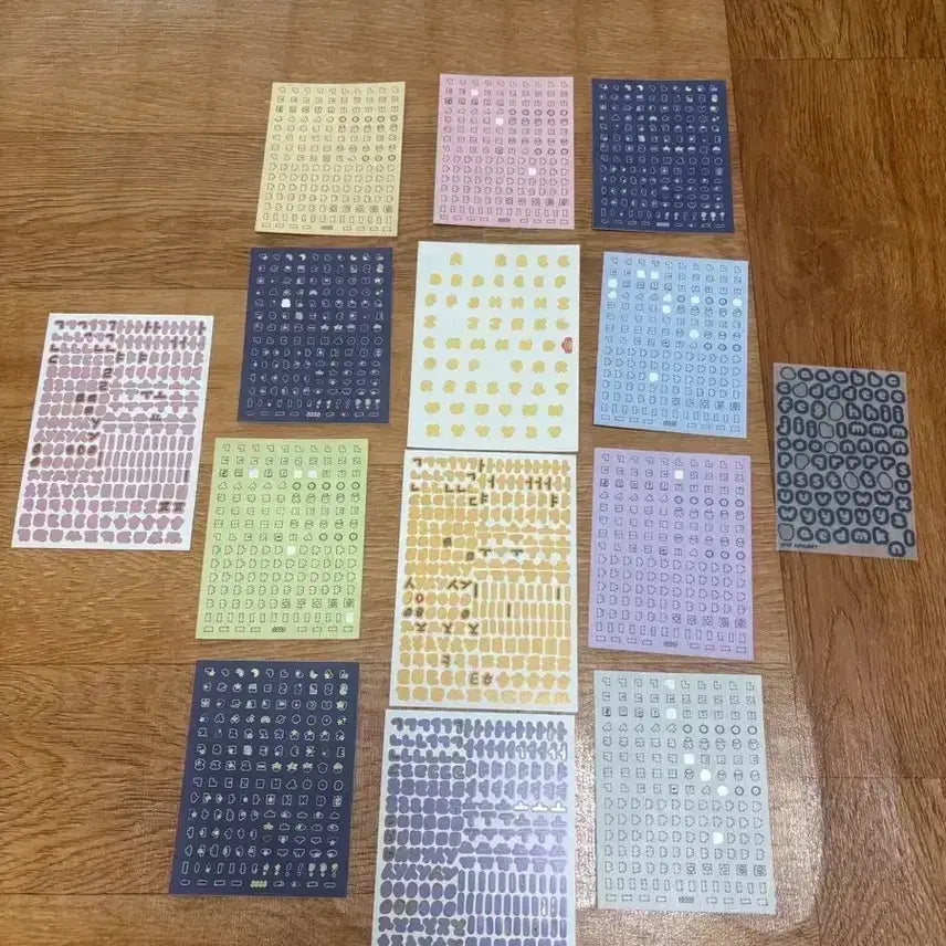 [BUNJANG] Bojjan Korean Alphabet Sticker Set with Love Alphabet Stickers / 9종 세트 보짠 한글 스티커 추가 럽알파벳!!!