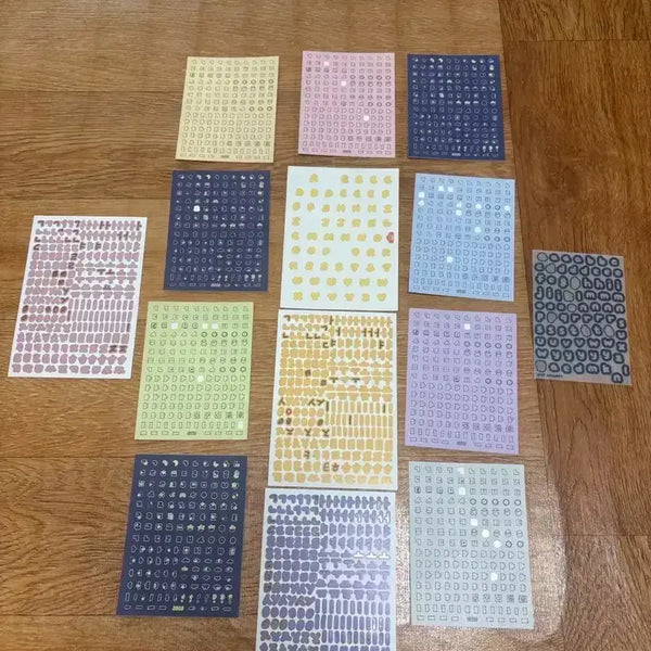 [BUNJANG] Bojjan Korean Alphabet Sticker Set with Love Alphabet Stickers / 9종 세트 보짠 한글 스티커 추가 럽알파벳!!!