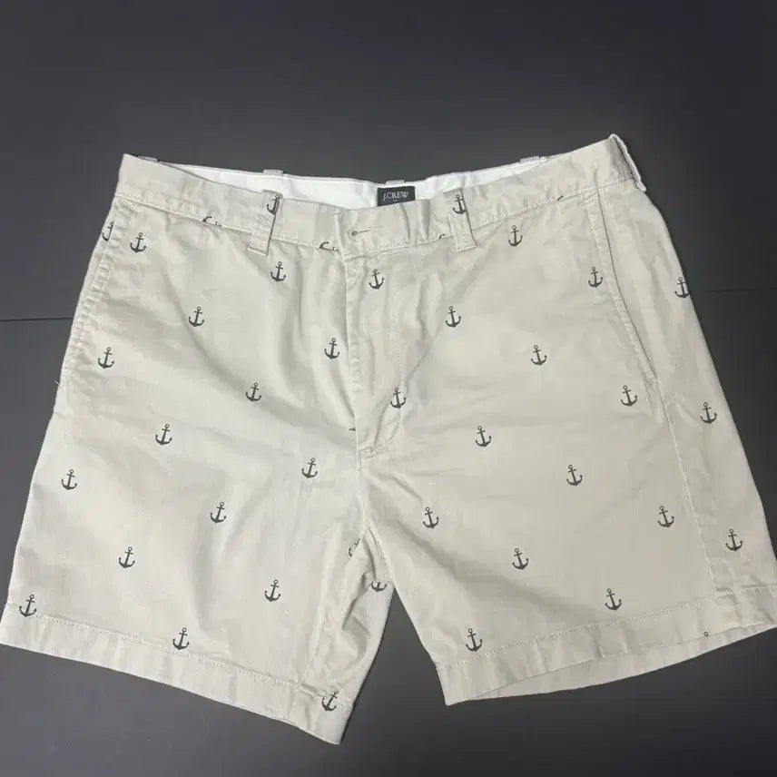 [BUNJANG] J.Crew Anchor Pattern Shorts Beige 35 / J.Crew 앵커 패턴 반바지 베이지 35