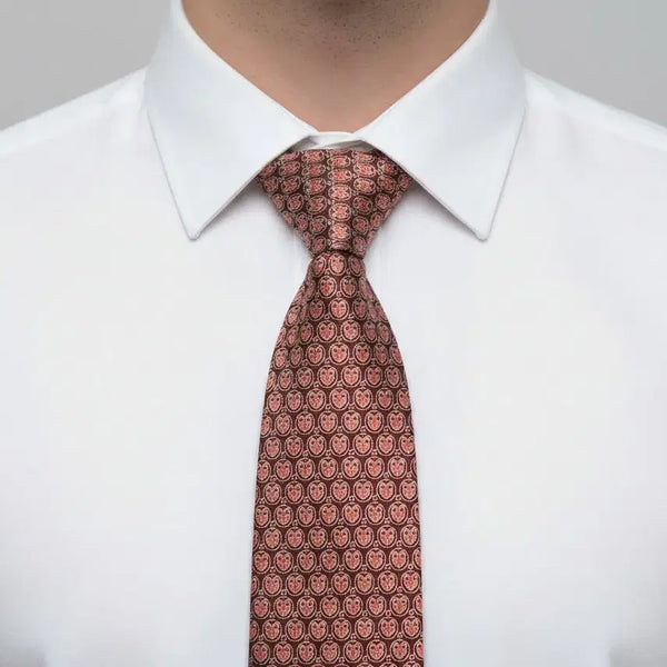 [BUNJANG] Salvatore Ferragamo Italian Pattern Necktie / 페라가모 이태리 패턴 넥타이