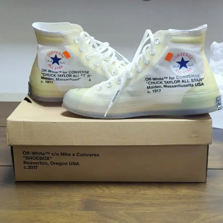 [BUNJANG] Converse Off-White Chuck 70 High Top / 컨버스 오프화이트 척70 하이 270