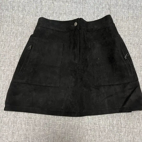 [BUNJANG] Suede Mini Skirt / 스웨이드 미니스커트