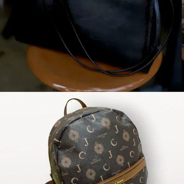[BUNJANG] Autre:Scene Midnight Ballsnap Bag Black & Christine Julie Backpack / 어트르씬 볼스냅백 크리스티안줄리 백팩 가죽 클라스프백 출근 직장 학생