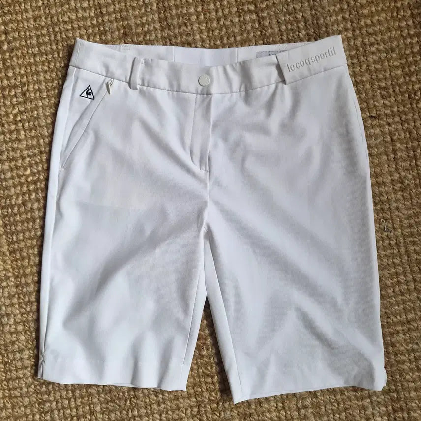 [BUNJANG] Le Coq Sportif Women's White Golf 5-Part Pants Size 67 / 르꼬끄 스포르티프 여성 화이트골프5부팬츠 67사이즈