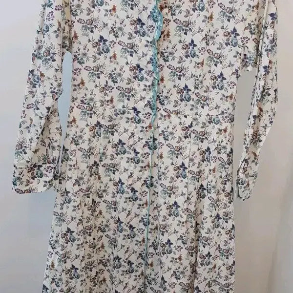 [BUNJANG] Daks Women's Floral Collar Dress / 여성  닥스 꽃무늬 카라 원피스85-160