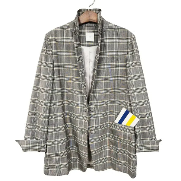 [BUNJANG] KUHO Glen Check Blazer / #구호 글렌 체크 매장정품 d504