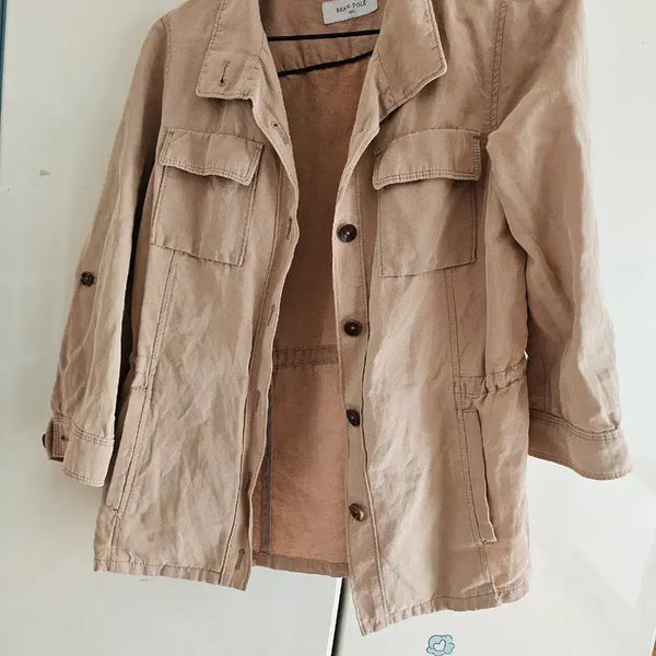 [BUNJANG] Beanpole Shirt Jacket Beige / 빈폴 셔츠 자켓