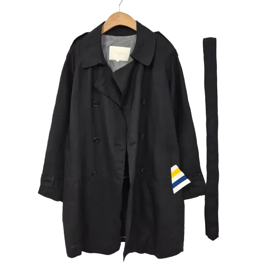 [BUNJANG] Maje 100% Linen Double Button Trench Coat / #마쥬 린넨100% 더블 버튼 트렌치 D73
