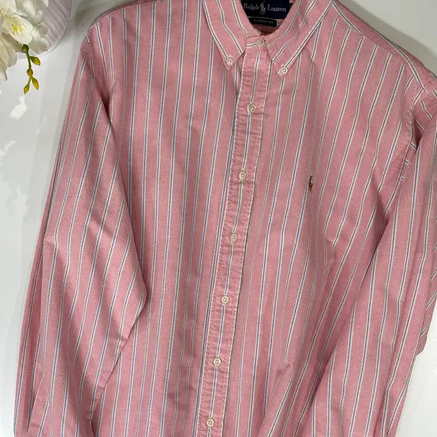 [BUNJANG] Polo Ralph Lauren Classic Fit Striped Shirt / 폴로 랄프로렌 클래식핏 스트라이프 셔츠