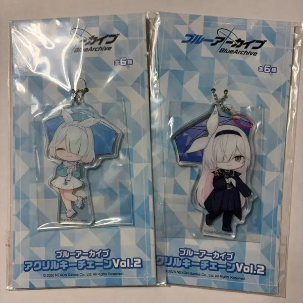 [BUNJANG] Blue Archive Official Sega Arona & Prana Acrylic Keychain Set (2 Types) / [미개봉] 블루아카이브 공식 세가 아로나&프라나 아크릴 키링 2종 세트