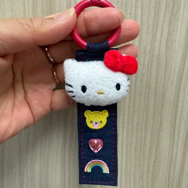[BUNJANG] Sanrio Hello Kitty Denim Keyring / 일본정품 산리오 헬로키티 데님  키링 새상품(텍X)