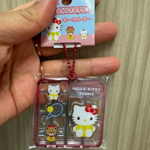 [BUNJANG] Sanrio Hello Kitty Tennis Keychain - Authentic Japanese Product / 일본정품 산리오 헬로키티 프라모델 테니스 키링 새상품