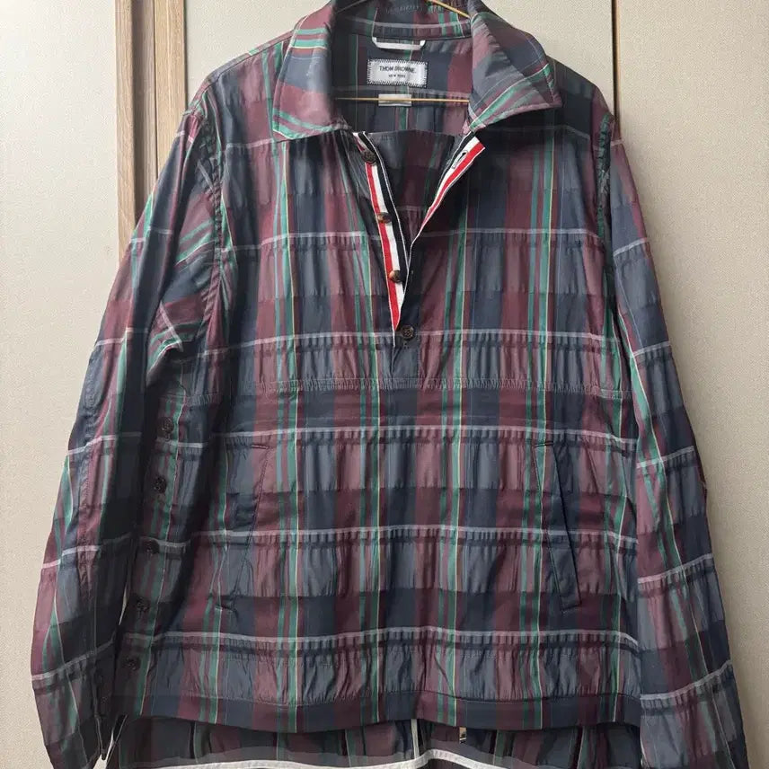 [BUNJANG] Thom Browne Madras Pullover Jacket / 톰브라운 마드라스 풀오버 자켓