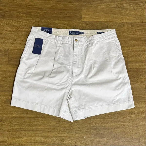 [BUNJANG] Polo Ralph Lauren Comac Relaxed Fit Shorts White (34 Waist) / 폴로 코맥 12.7cm(5인치) 릴렉스핏 쇼트 화이트 허리34 마지막1개