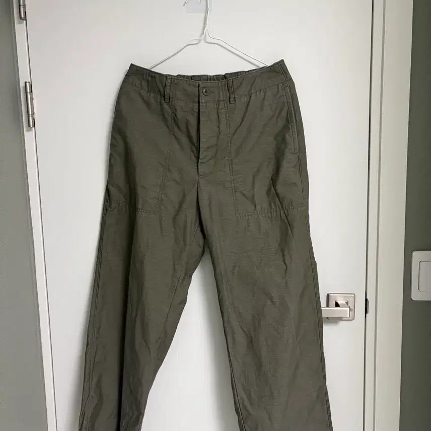 [BUNJANG] INDUROW Military Elastic Pants Sage Grey / [1] 인더로우 밀리터리 엘라스틱 팬츠 세이지 그레이