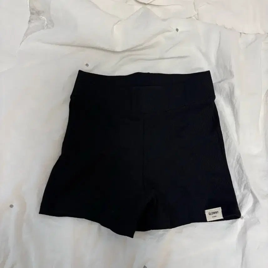 [BUNJANG] Glony Ribbed Shorts Black / 글로니 골지 반바지s