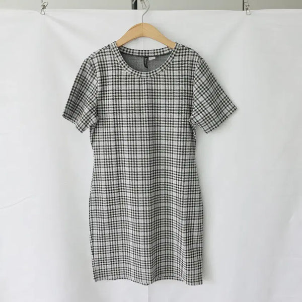 [BUNJANG] H&M Plaid Dress L / H&M 에이치엔앰 격자 원피스 L (신축성있음)