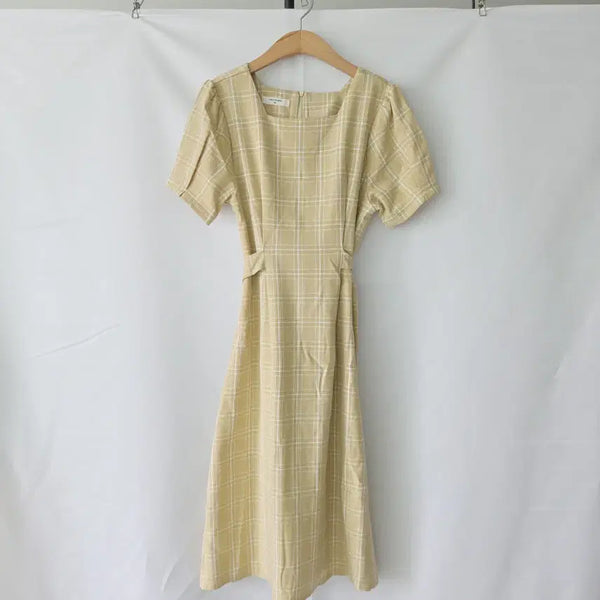 [BUNJANG] Chic Studio Yellow Cotton Long Dress / 시크스튜디오 롱 원피스 5566