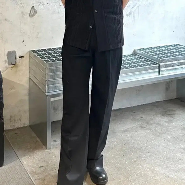[BUNJANG] Insilence Belted Two-TDEPLOY Wool Pants - Size S / 인사일런스 벨티드 투턱 울 팬츠 바지 슬랙스 S사이즈
