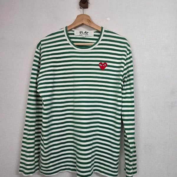 [BUNJANG] Comme des Garçons Striped Long Sleeve Shirt / 꼼데가르송 스트라이프 롱슬리브 L